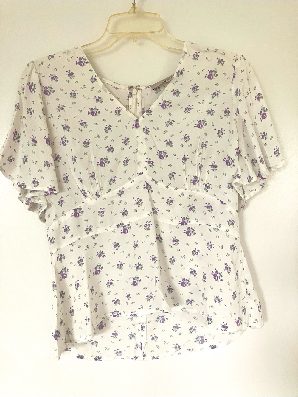 LOFT Peplum Blouse with Floral Print